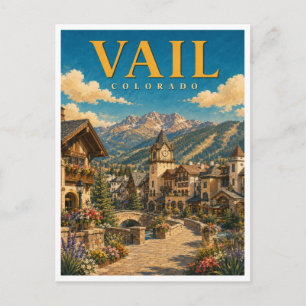 Vail Colorado Vail Village GeoSaga Postkarte