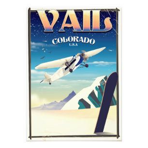 Vail Colorado Vintage Reiseplakat Fotodruck