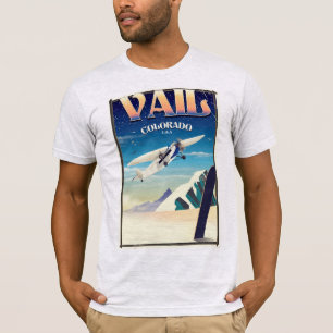 Vail Colorado Vintage-Reiseplakat T-Shirt