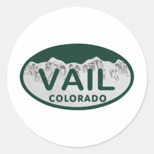 Vail Lizenzoval Runder Aufkleber