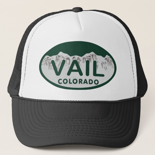 Vail Lizenzoval Truckerkappe (Vorderseite)