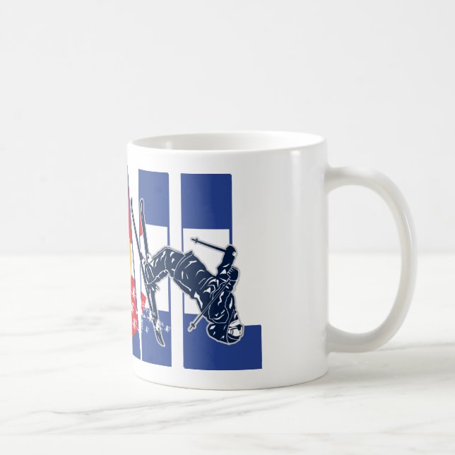 Vail mit Colorado Flag und Skier Kaffeetasse (Rechts)