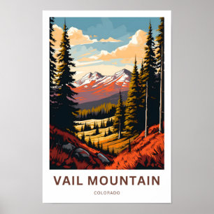 Vail Mountain Colorado Reisen Print Poster