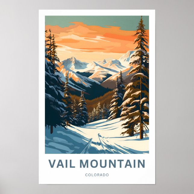 Vail Mountain Colorado Reisen Print Poster (Vorne)