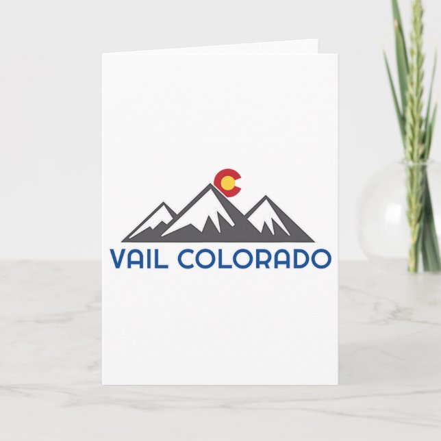 Vail, Rocky Mountain Colorado  Karte (Vorderseite)