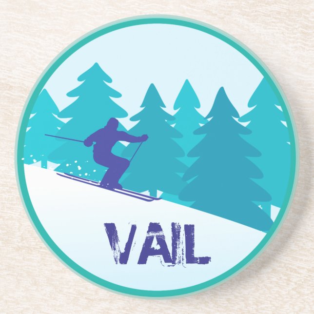 Vail Ski Getränkeuntersetzer (Vorne)