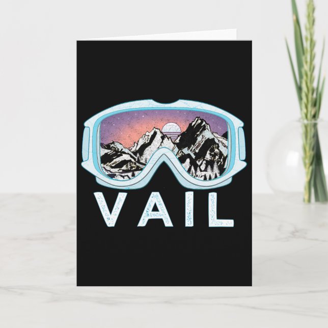 Vail Ski Snowboard Designvail Karte (Vorderseite)