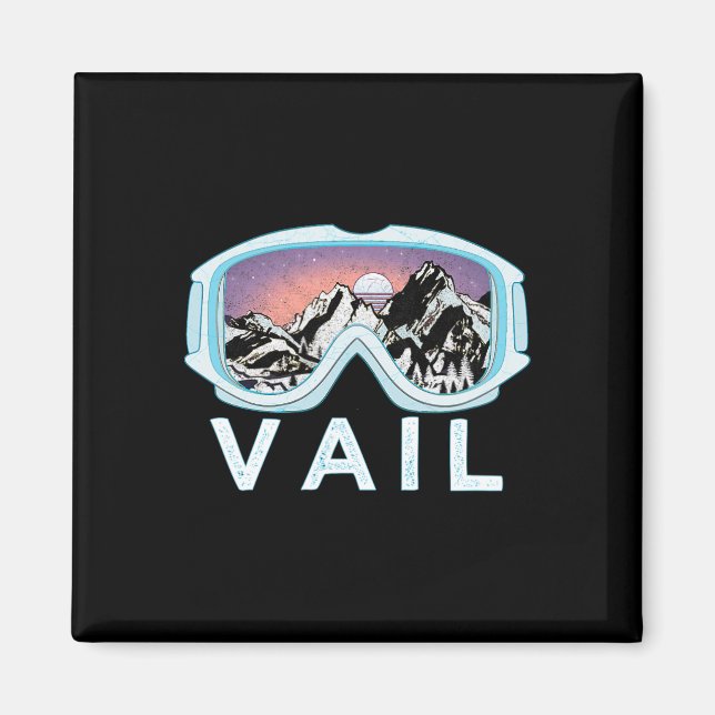 Vail Ski Snowboard Designvail Magnet (Vorne)