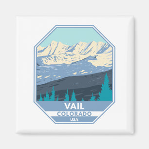 Vail Skigebiet Winter Colorado Magnet