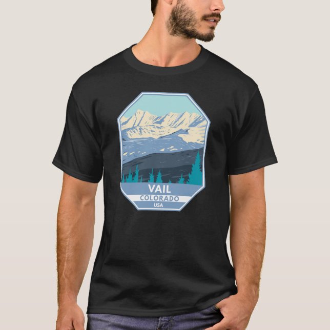 Vail Skigebiet Winter Colorado T-Shirt (Vorderseite)