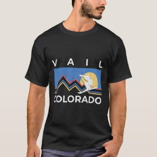 Vail Skistadt Colorado Rocky Mountains Reise Vint T-Shirt