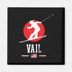Vail Usa Ski Resort Rocky Mountains Amerikanisches Magnet