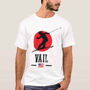 Vail Usa Skigebiet Rocky Mountains Amerikanischer T-Shirt