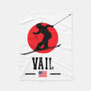 Vail Usa Skigebiet Rocky Mountains Amerikanisches Fleecedecke