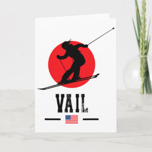 Vail Usa Skigebiet Rocky Mountains Amerikanisches  Karte