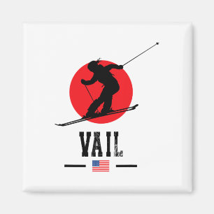 Vail Usa Skigebiet Rocky Mountains Amerikanisches  Magnet
