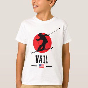 Vail Usa Skigebiet Rocky Mountains Amerikanisches  T-Shirt