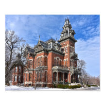 Vaile Mansion, Independence, Missouri, im Schnee