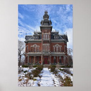 Vaile Mansion, Independence Missouri, zu Weihnacht Poster