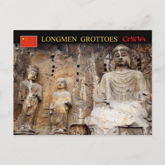 Vairocana Buddha, Langmengrotten, China Postkarte (Vorderseite)