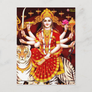 VAISHNO DEVI HINDU GODESS POSTKARTE