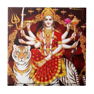 VAISHNO DEVI HINDU-GÖTTIN FLIESE