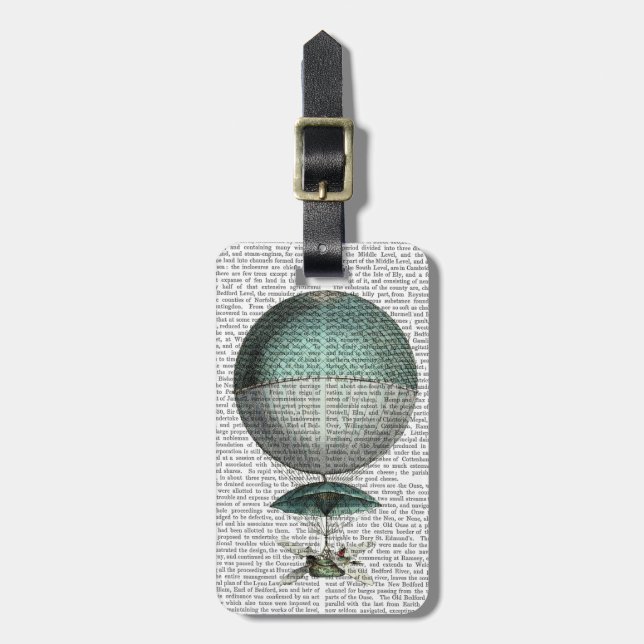 Vaisseau Volant Hot Air Ballon Gepäckanhänger (Vorderseite vertikal)