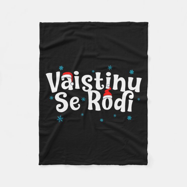 Vaistinu Se Rodi Serbian Christmas  Fleecedecke (Vorderseite)