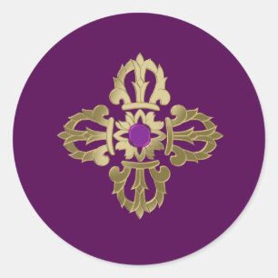 Vajra-Symbol Runder Aufkleber