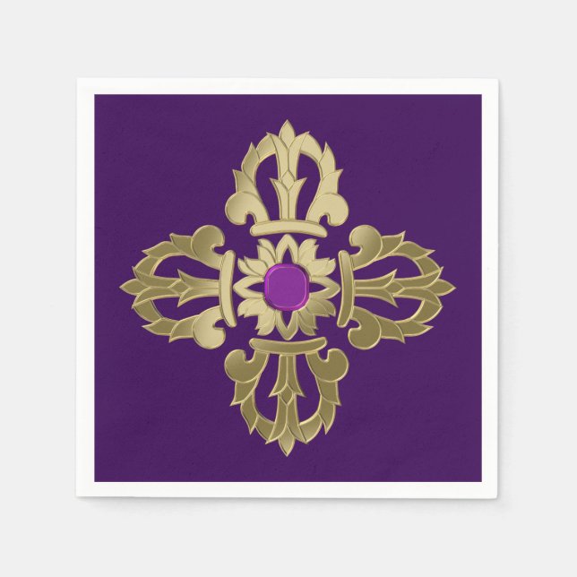 Vajra-Symbol Serviette (Vorderseite)