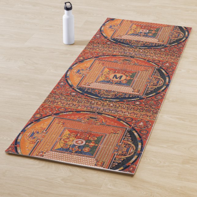 Vajradhatu Mandala Thangka mit Monogramm Yogamatte (Beispiel)