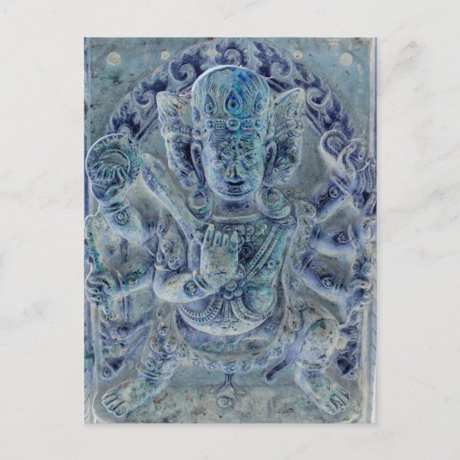 Vajrapani Blue Postcard Postkarte (Vorderseite)