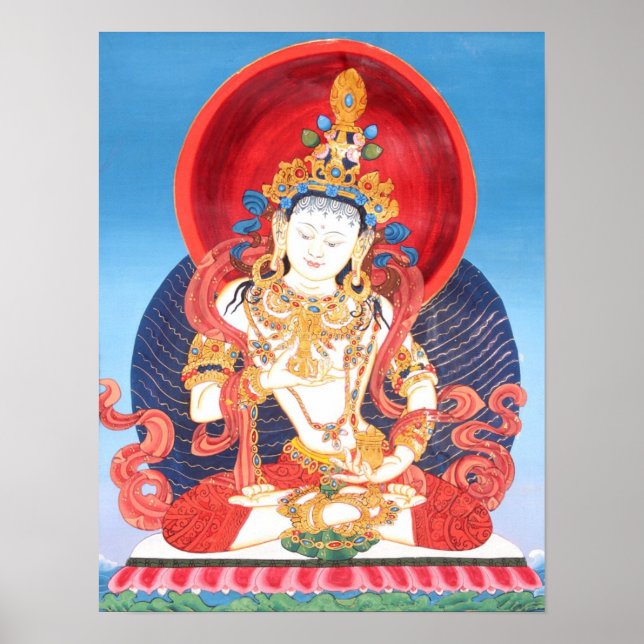 Vajrasattva Poster - Stylisiert (Vorne)