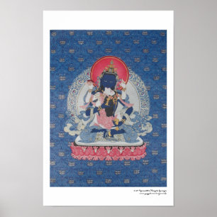 Vajrasattva und Begleiterin Poster