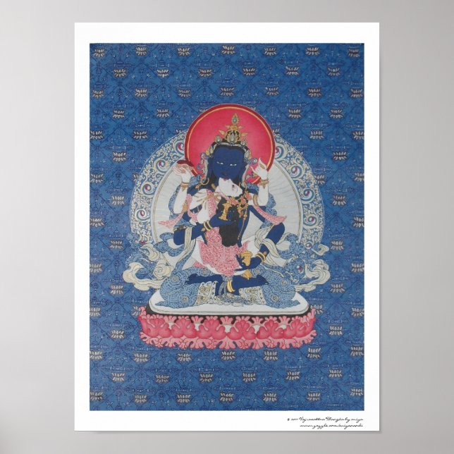 Vajrasattva und Consort Poster (Vorne)