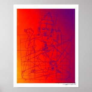 Vajrasattva und Gemahl-Skizze-Plakat Poster