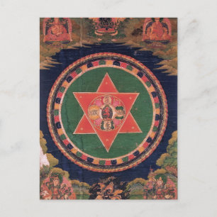 Vajravarahi Vajrayogini Tibetanischer Buddhist Man Postkarte