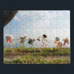 Vakantie vibe, afscheid en onderweg. puzzle<br><div class="desc">Een op vakantie zijnde volkje dat met de autralische koala op de rug en knapzak langs de wegrand loopt. Een voettocht naar bestemming naar avontuur. De Fubby is ontstaan in mijn hoofd. Als hersenspinsel ontstond een grappig volkje dat niet genoeg had aan fantasie maar echt tot leven wilde komen en...</div>