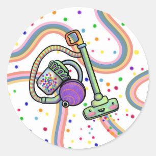 Vakuum-Party-Aufkleber Runder Aufkleber