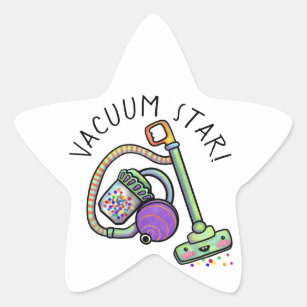 Vakuum-Star-Aufkleber (20 pro Blatt) Stern-Aufkleber