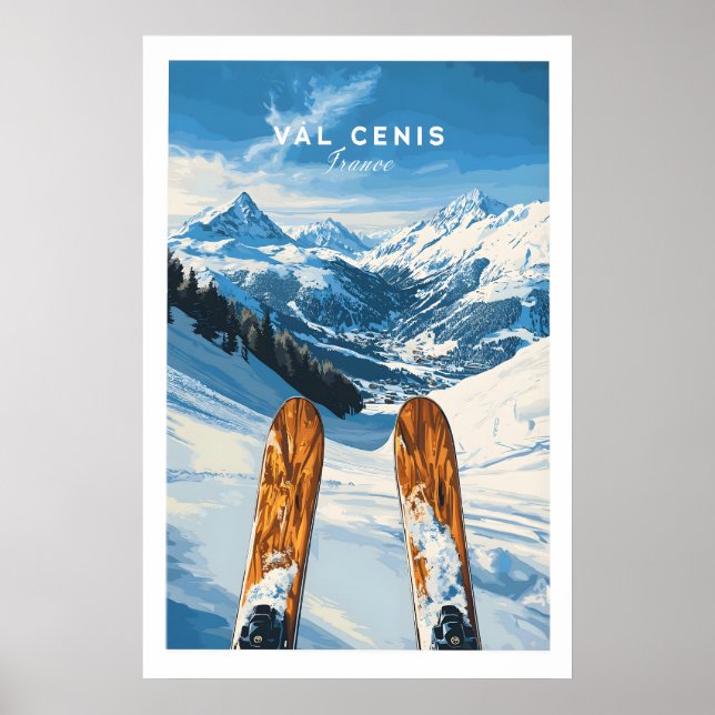 Val Cenis Ski-Wandkunst Ski-Poster 1 Poster (Vorne)