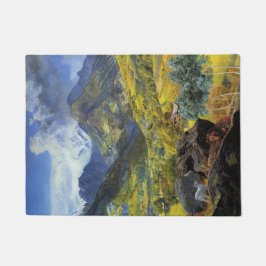 Val d'Aosta (Majestic Italia Alpine Landschaft) Fußmatte