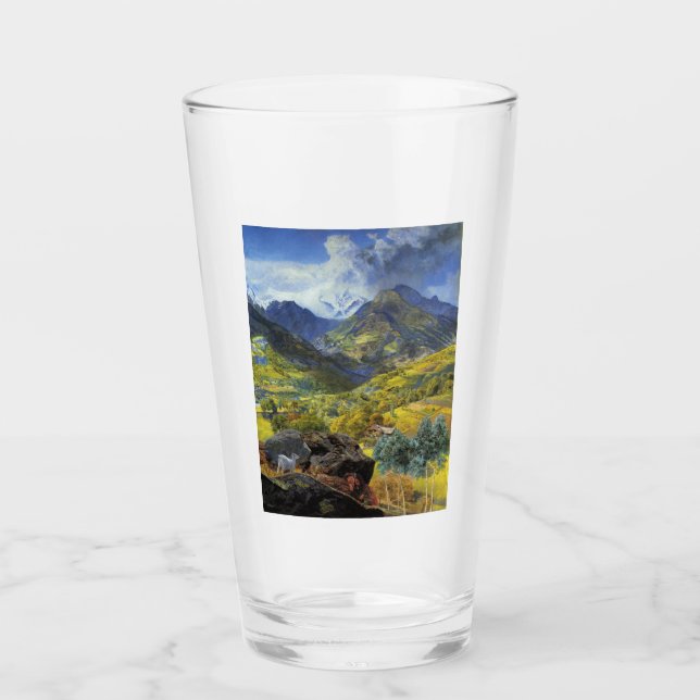Val d'Aosta (Majestic Italia Alpine Landschaft) Glas (Vorderseite)