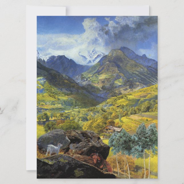 Val d'Aosta (Majestic Italia Alpine Landschaft) Karte (Vorderseite)