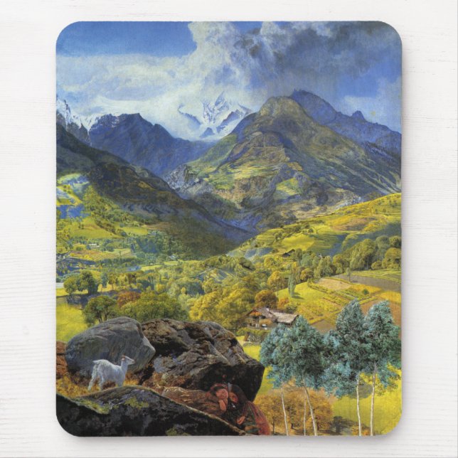 Val d'Aosta (Majestic Italia Alpine Landschaft) Mousepad (Vorne)