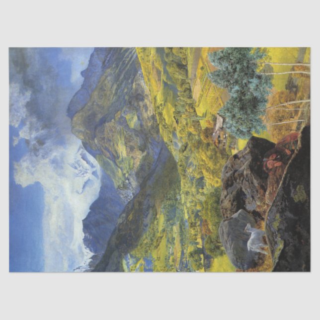 Val d'Aosta (Majestic Italia Alpine Landschaft) Seidenpapier (Vorderseite)