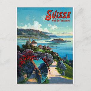 Val de Travers, Schweiz Postkarte