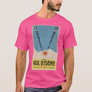 Val D'Isere Classic Ski Poster T-Shirt
