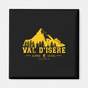Val D'isère France Ski Resort Alpin Skifahren Fran Magnet