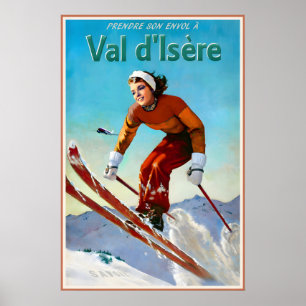 Val d'Isere Frankreich Marilyn Monroe Aerial Frees Poster
